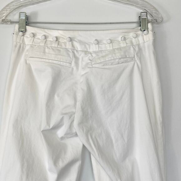 Abs by Allen Schwartz White Woven Wide Leg Pants - Picture 8 of 13